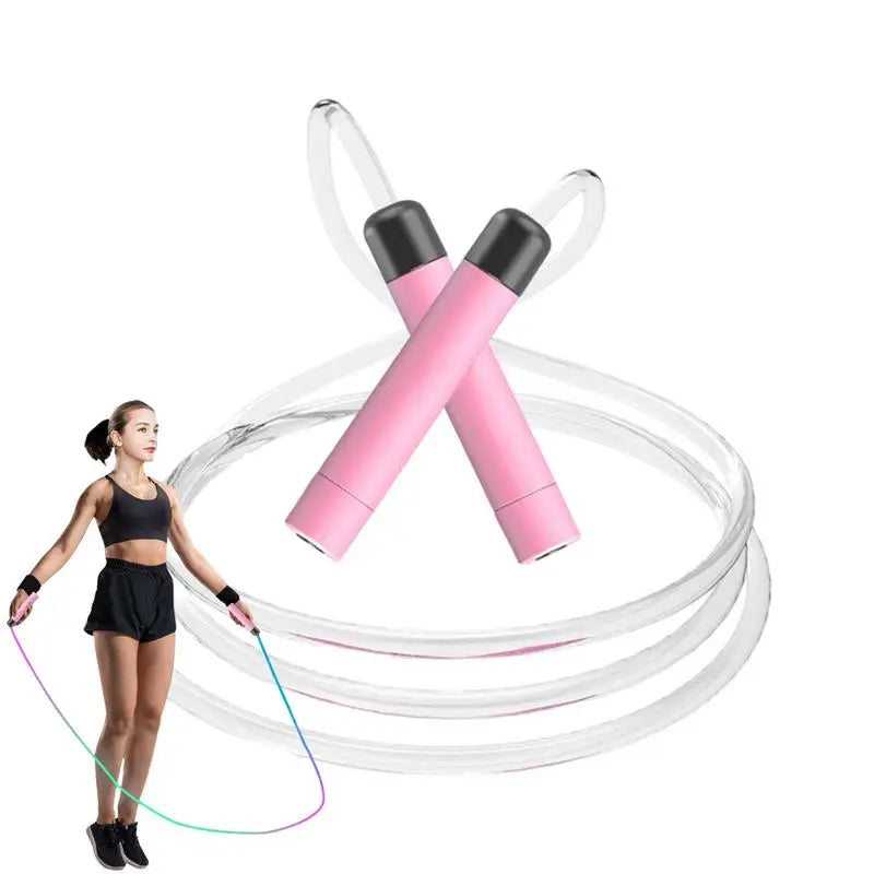 Glowing Skipping Rope Lightweight Luminous Rainbow Sport Exercise Jump Rope Exercise Jump Ropes for Home Workout Fitness